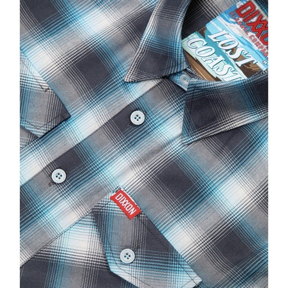DIXXON Other - DIXXON Flannel Company Lost Coast Blue Plaid Flannel Button-Up Shirt Men's XS